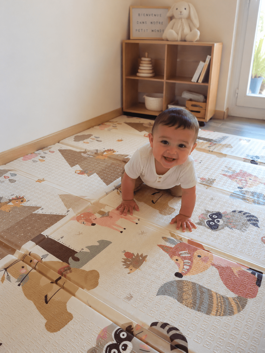 Tapis pliable  anti-choc double face - XXL - Tapis de jeu pliable – Sécurité et confort pour les premiers pas