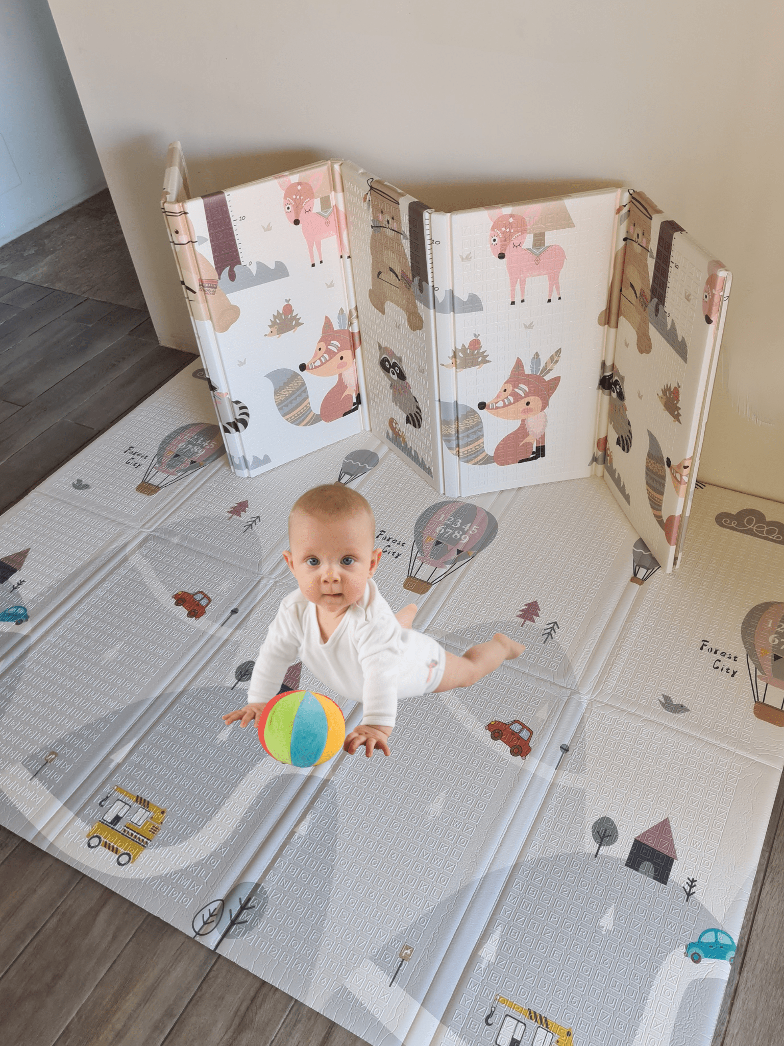 Tapis pliable  anti-choc double face - XXL - Tapis de jeu pliable – Sécurité et confort pour les premiers pas