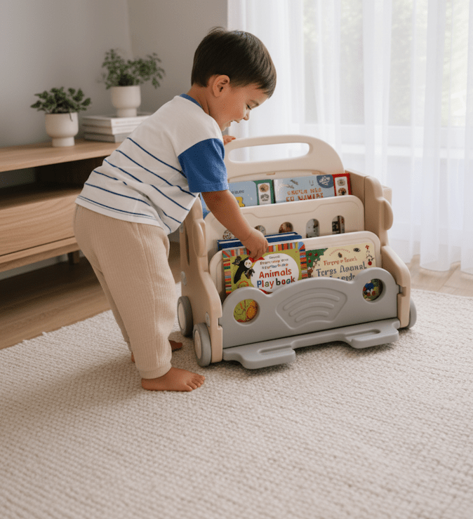 Mini Bibliothèque Roulante pour Enfants