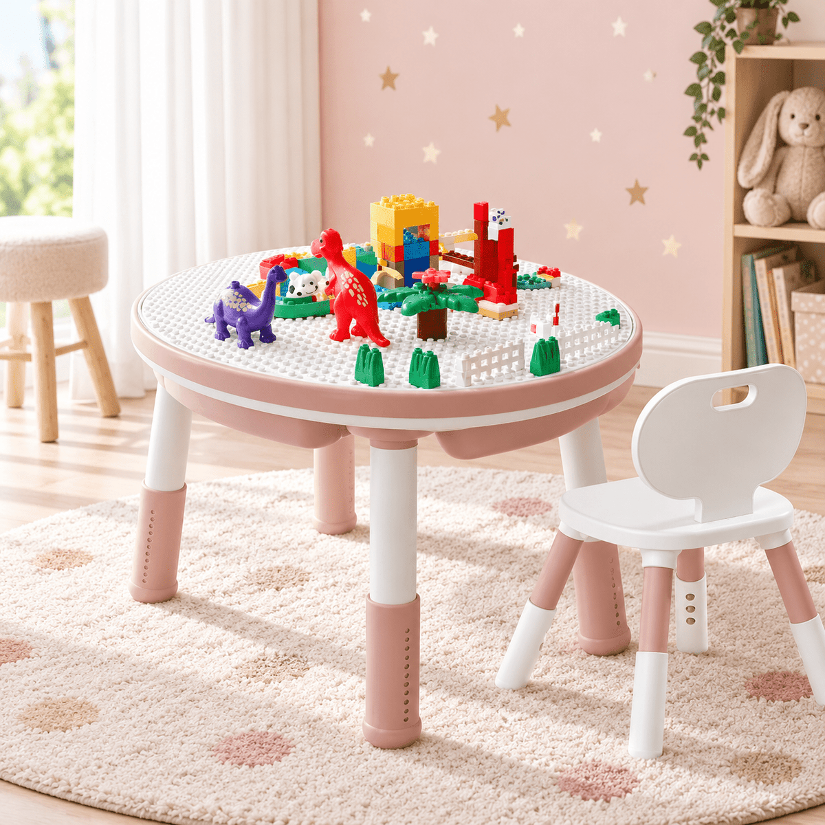 Table d’Activités et table sensorielle Évolutive pour Enfants - Apprentissage, Calme et Jeu 5-en-1